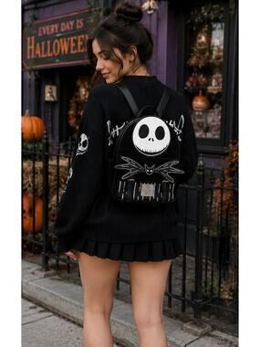 Nightmare Before Christmas Jack Skellington Mini Backpack Glow in Dark Disney